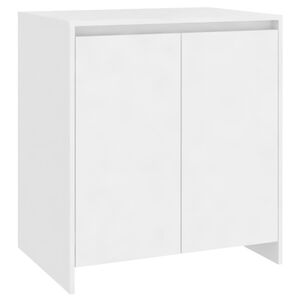 vidaXL Credenza Bianca 70x41x75 cm in Legno Multistrato