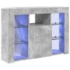 vidaXL Mobile TV LED Angolare 100x40x68cm Grigio cemento