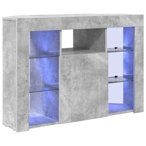 vidaXL Mobile TV LED Angolare 100x40x68cm Grigio cemento