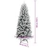 vidaXL Albero di Natale artificiale con 300 LED Bianco 180 cm