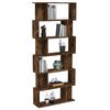 vidaXL Libreria/Divisorio Rovere Fumo 80x24x192cm in Legno Ingegnerizzato