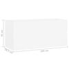vidaXL Mobile Lavabo Bianco 100x38,5x45 cm in Legno Multistrato