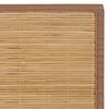 vidaXL Tappeto in Bambù 100x160 cm Marrone