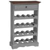 vidaXL Portavini in Legno Massello di Mogano 55x23x85 cm