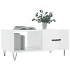 vidaXL Tavolino da Salotto Bianco Lucido 90x50x40 cm Legno Multistrato