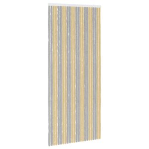 vidaXL Tenda per insetti in chenille Grigio e Beige 100 x 230 cm