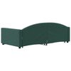 vidaXL Divano Letto con Letto Estraibile Verde Scuro 100x200cm Velluto