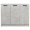 vidaXL Credenza Grigio Cemento 90,5x30x70 cm in Legno Multistrato