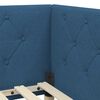 vidaXL Cornice del letto ad angolo Blu 80 x 200 cm Tessuto