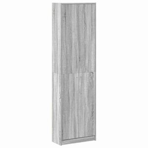 vidaXL Guardaroba Grigio Sonoma 55 x 25 x 189 cm Legno multistrato