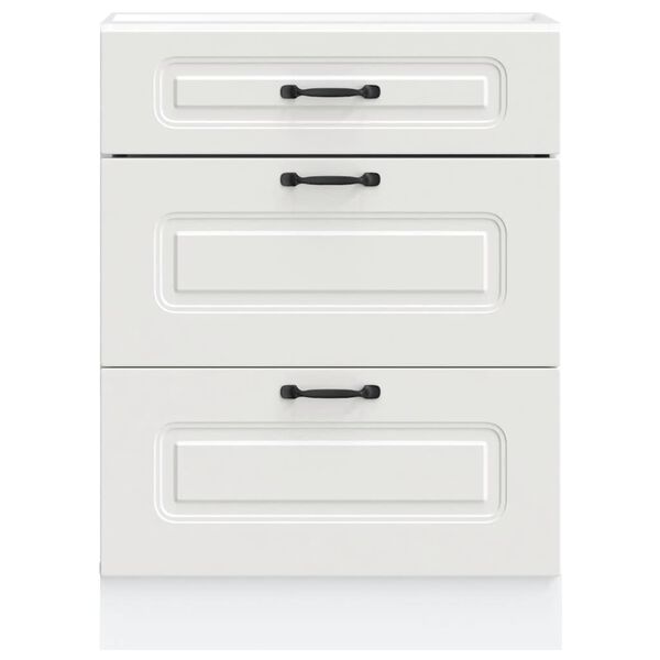 vidaXL Base da Cucina Kalmar Bianco in Legno Multistrato