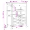 vidaXL Carrello da Cucina con Ruote Naturale 59,5 x 36 x 82 cm Bamb&ugrave;