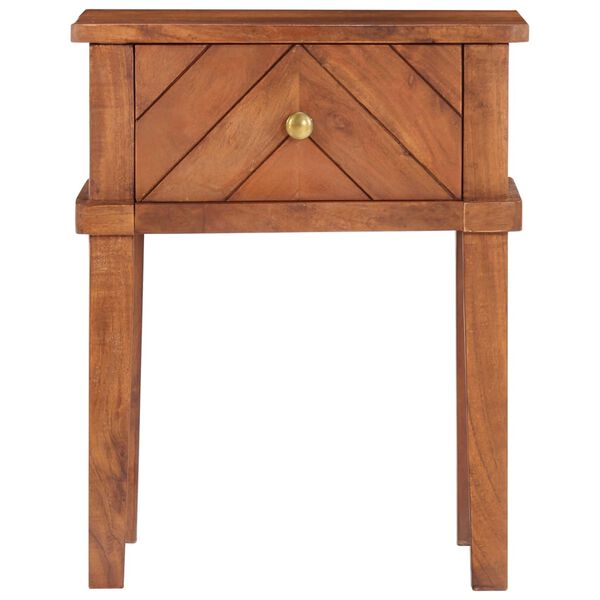 vidaXL Comodino 40x40x50 cm in Legno Massello di Acacia