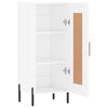 vidaXL Credenza Bianco Lucido 34,5x34x90 cm in Legno Multistrato
