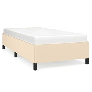 vidaXL Giroletto senza Materasso Crema 80x200 cm in Tessuto