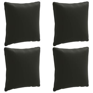 vidaXL Cuscini per Schiena a 4 Pezzi PUTTEN 4 pcs 100% Poliestere Nero