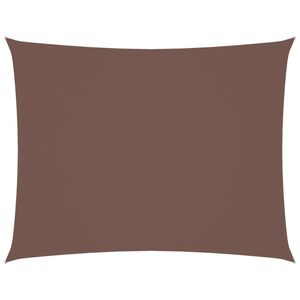 vidaXL Parasole a Vela Oxford Rettangolare 2x3,5 m Marrone