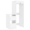 vidaXL Set di armadi per lavanderia 2 pcs Bianco Legno ingegnerizzato