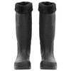 vidaXL Stivali da Pioggia con Calzini Rimovibili Neri Misura 39 cm PVC