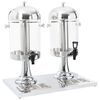 vidaXL Doppio Distributore di Succhi di Frutta e Bibite Acciaio Inossidabile 2 x 8 L