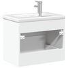 vidaXL Mobile da Bagno con Lavabo Bianco