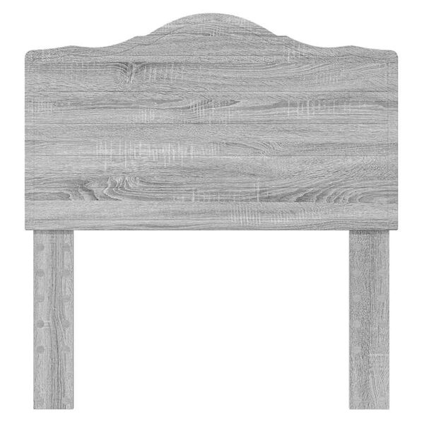 vidaXL Testiera con testiera Grigio Sonoma 75 cm Legno multistrato