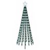 vidaXL Albero di Natale LED 180 cm 255 LED Bianco freddo Acciaio Nero