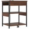 vidaXL Armadio da Notte Rovere Marrone 41 x 31 x 51 cm