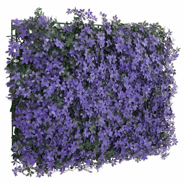 &nbsp;vidaXL Recinzione Foglie Artificiali&nbsp;24 pz Viola 40x60 cm