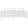 vidaXL Letto senza Materasso Bianco 180x200 cm Legno Massello di Pino