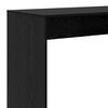 vidaXL Tavolo da bar Rovere Nero 102 x 50 x 103,5 cm Legno multistrato