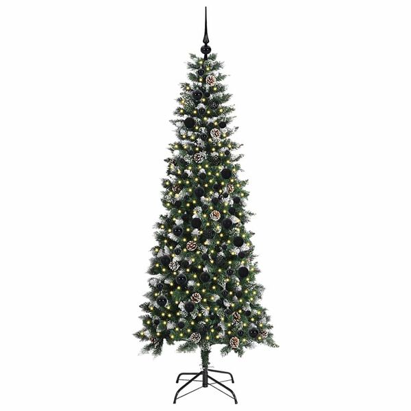 vidaXL Albero di Natale artificiale con 300 LED Verde 210 cm
