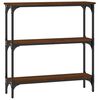 vidaXL Tavolino Consolle Rovere Marrone 75x22,5x75cm Legno Multistrato