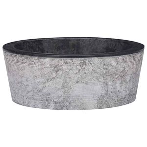 vidaXL Lavandino Nero &Oslash;40x15 cm in Marmo