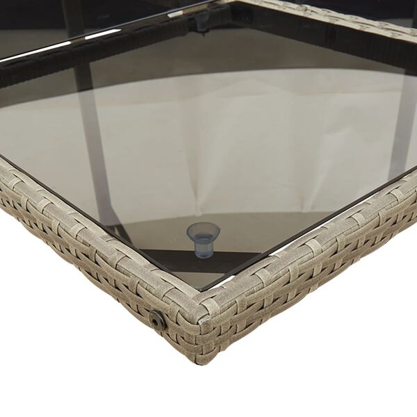 vidaXL Set da Pranzo da Giardino 17pz con Cuscini Grigio in Polyrattan