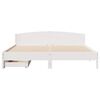 vidaXL Letto senza Materasso Bianco 180x200 cm Legno Massello di Pino