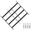 vidaXL Griglia di sicurezza per finestre con 4 barre trasversali 3 pcs