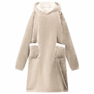 vidaXL Felpa coperta Beige M Pile e Flanella