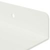vidaXL Mensola sospesa 3 pcs Bianco 40 x 9 x 2,5 cm Acciaio