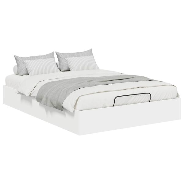 vidaXL Letto ottomano Bianco 203 x 140 x 25 cm Legno ingegnerizzato