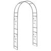 vidaXL Arco da Giardino Floreale Nero 115 x 37 x 231 cm