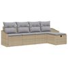 vidaXL Set di divani 6 pz polyrattan