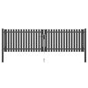 vidaXL Cancello per Recinzione da Giardino in Acciaio 400x75 cm Antracite