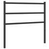 vidaXL Testiera in Metallo Nero 107 cm