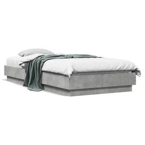 vidaXL Giroletto Grigio Cemento 100x200 cm in Legno Multistrato