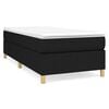 vidaXL Struttura Letto a Rete a Molle Nero 100x200 cm in Tessuto