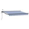 vidaXL Tettuccio Elettrico Retrattile Blu, Bianco, Antracite 2,5 x 2 m