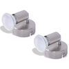 vidaXL Lampada da Muro con Faretto LED 2 pz in Nichel Satinato