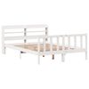 vidaXL Letto senza Materasso Bianco 135x190 cm Legno Massello di Pino