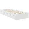 vidaXL Letto con Contenitore Bianco 75 x 190 cm Legno multistrato